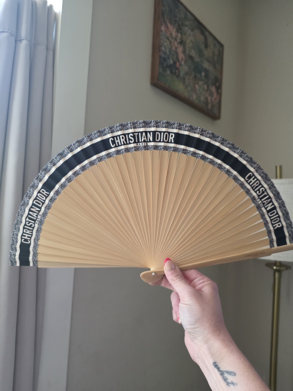 NWOT Christian Dior Privée Monogram Handheld Fan!